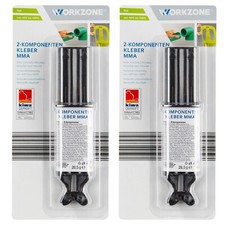2-Stk. 2-Komponenten-MMA-Kleber "Super Stark" Reparaturkleber Universal je 28,5g