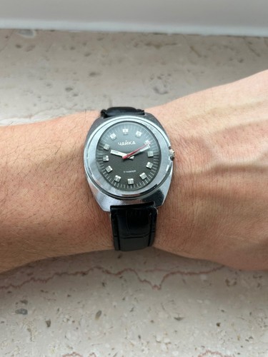 Eine retro chaika uhr - uhr, aus