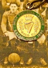 Irische Fußballmedaille 9 kt