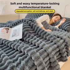 Breite gestreifte Flanelldecke dick weiches Bett/Sofabezug Mehrzwecküberwurf