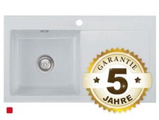 Systemceram Mera 90 Alu Keramik-Spüle Spülbecken Keramikspüle Einbau-Spüle Grau