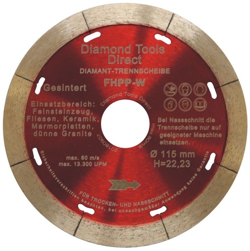 Diamantscheibe extradünn 115