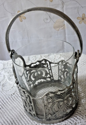 Alte zinn henkelschale mit - zinn,