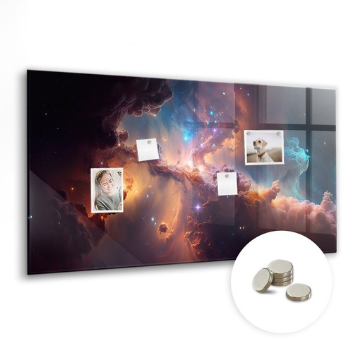 Magnetische glas memotafel - magnetische, glas-memotafel