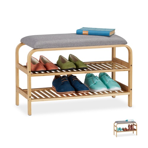 Schuhbank bambusbank sitzbank - schuhbank,