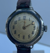 Antike ART DECO Armband-/Taschenuhr, um 1920, 800er Silber, Silberuhr