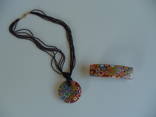 Millefiori haarspange - millefiori,