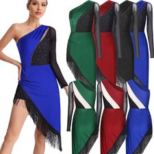 DE Damen Latein Kleid Strass