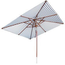 anndora Sonnenschirm Gartenschirm Terrasse Blau Weiß  3 x 3 m knickbar B-Ware