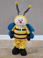 Dekoration gelb Biene Figur groß Plüsch Dekobiene höhenverstellbar