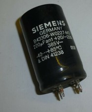 Kondensator Siemens 220 µF  385 Volt 