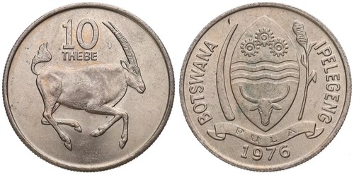Botswana thebe 1976 2016 - -,