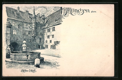 Ansichtskarte münchen alter - ansichtskarte,