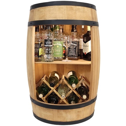 Home weinflaschenbar holzfass - home,