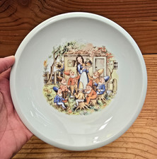 Flacher DDR Kinderteller Schneewittchen und die 7 Zwerge Kahla Porzellan.