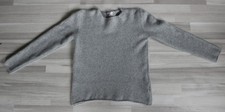 Pullover grau 100% KASHMIR - Made in Italien - Größe ca. S/M