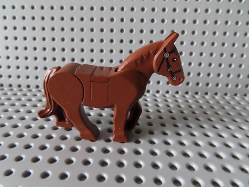 Lego pferd rotbraun bewegliche - lego,