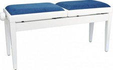 Klavierbank Pianobank Weiß