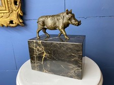 Bronze Skulptur Warzenschwein