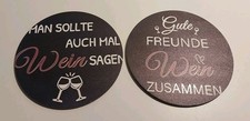 2 Untersetzter/ Holz/ Wein/