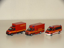 Herpa 3x MAN TGE RTW Koffer