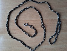 Hundeleine, Nylon, braun, geflochten, Gr. M, ca. 200cm, Nr. 7