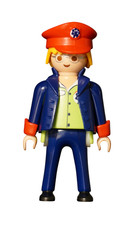 Playmobil Figur Zug Bahnhof