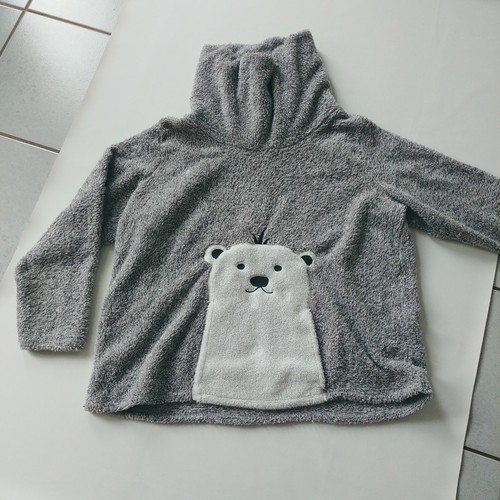 Pulli rolli grau weiß - pulli,