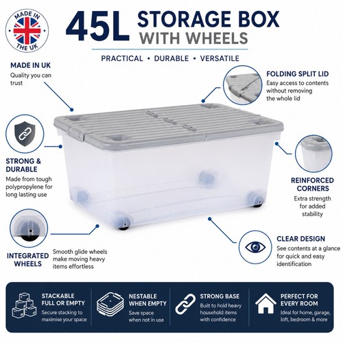 45l unterbett aufbewahrungsbox - unterbett,