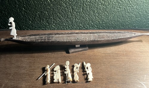 Holzboot figuren horn - holzboot,