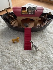 playmobil arche noah mit Tieren Zebra Giraffe Affe Strauß Löwe 