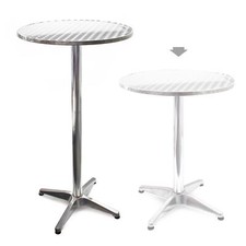 Alu Stehtisch Bistrotisch 2in1 höhenverstellbar 70/110cm Ø60cm