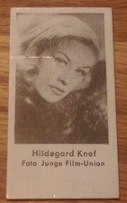 Wiegekarte, 1954, Hildegard Knef, Rarität!!, Automaten-Heyn