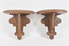 C26D12- 2x Holz Konsole Ende 19.Jh