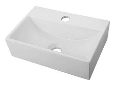 Waschtisch Levanzo, ohne Spezialglasur, mittel, ohne Überlauf, 37 x 27,5 cm - A