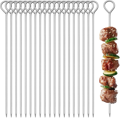 Schaschlikspieße edelstahl - schaschlikspieße,