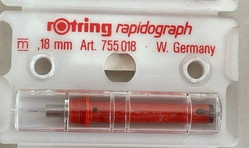 Rotring rapidograph mm - rapidograph, 0,18