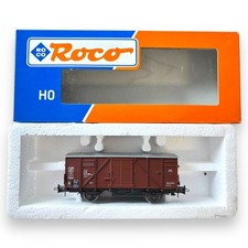 Spur H0 · Roco 46001 gedeckter Güterwagen mit Flachdach Gklm 112 9 705-6 DB OVP