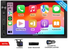 2DIN Android 14 Autoradio 7" IPS CarPlay GPS Wireless Android Auto DSP WLAN DAB+