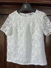 Shirt Damen Spitze Weiß H & M