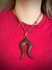 Goa Tribal Anhänger aus Holz