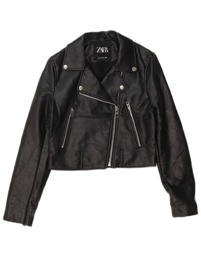 Zara damen crop kunstleder - zara,