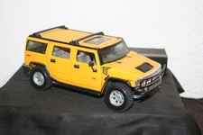 Seltener Hummer H2 USA Geländewagen in Gelb Maisto 1/18 Metall Modellauto