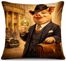 Schwein Kissen Börse Aktien