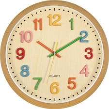 Farbenfrohe Kinder Lernuhr mit