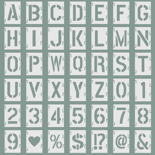 Stk schablone buchstaben - 42,