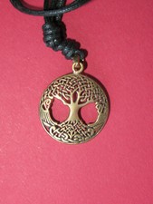 Keltischer Lebensbaum Bronze Anhänger, Bronzeschmuck Mittelalter Nordisch Neu