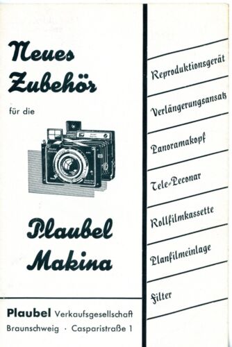 Plaubel prospekt zubehör für - zubehÖr,