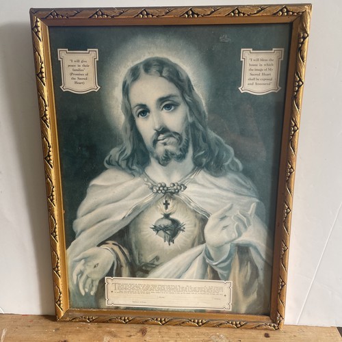 Vintage herz jesu christi - vintage,
