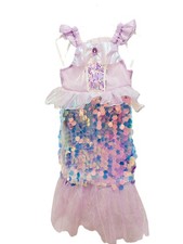 Gr.92/98 Neu Mädchen Meerjungfrauenkleid, Mermaid, mit Glitzer, Kostüm